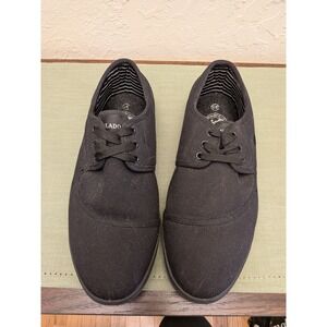 Vlado Men's‎ Black Canvas Lace Up Casual Sneakers Shoes Size 9.5